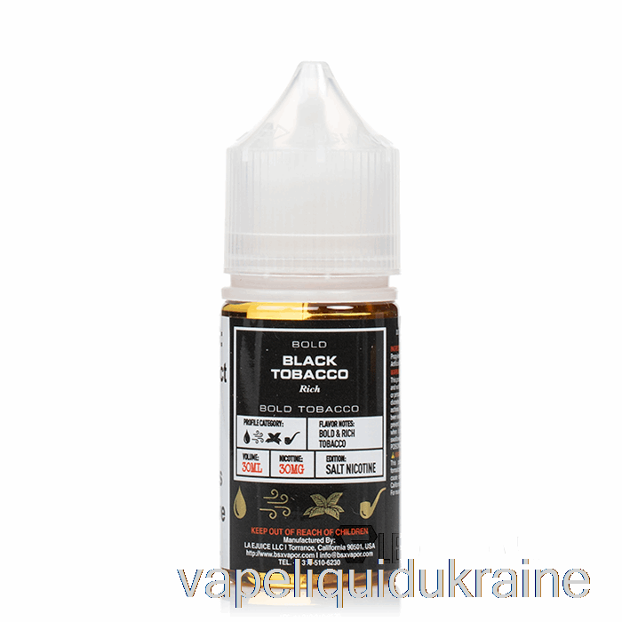 Vape Liquid Ukraine Black Tobacco - BSX Salt Series - 30mL 30mg